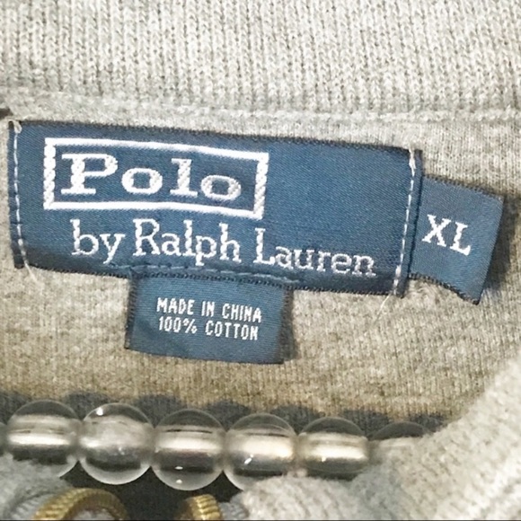 Ralph Lauren Polo l Grey Quarter Zip Sweater - Picture 3 of 5